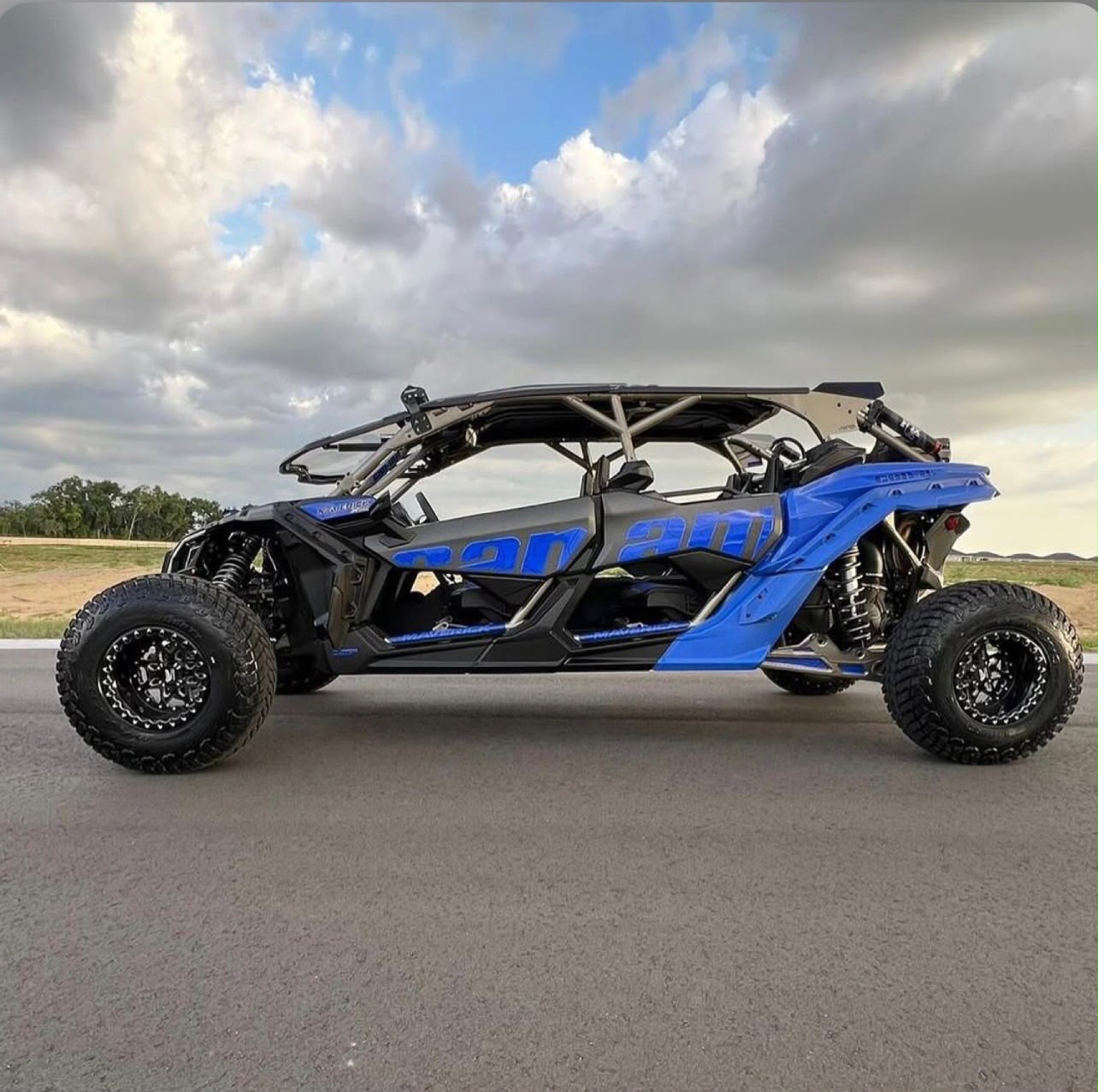 Blue Can-Am off-road vehicle
